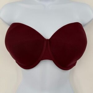 Skims Womens 36DDDD Wine Strapless Bra‎ Weightless Underwire Padded